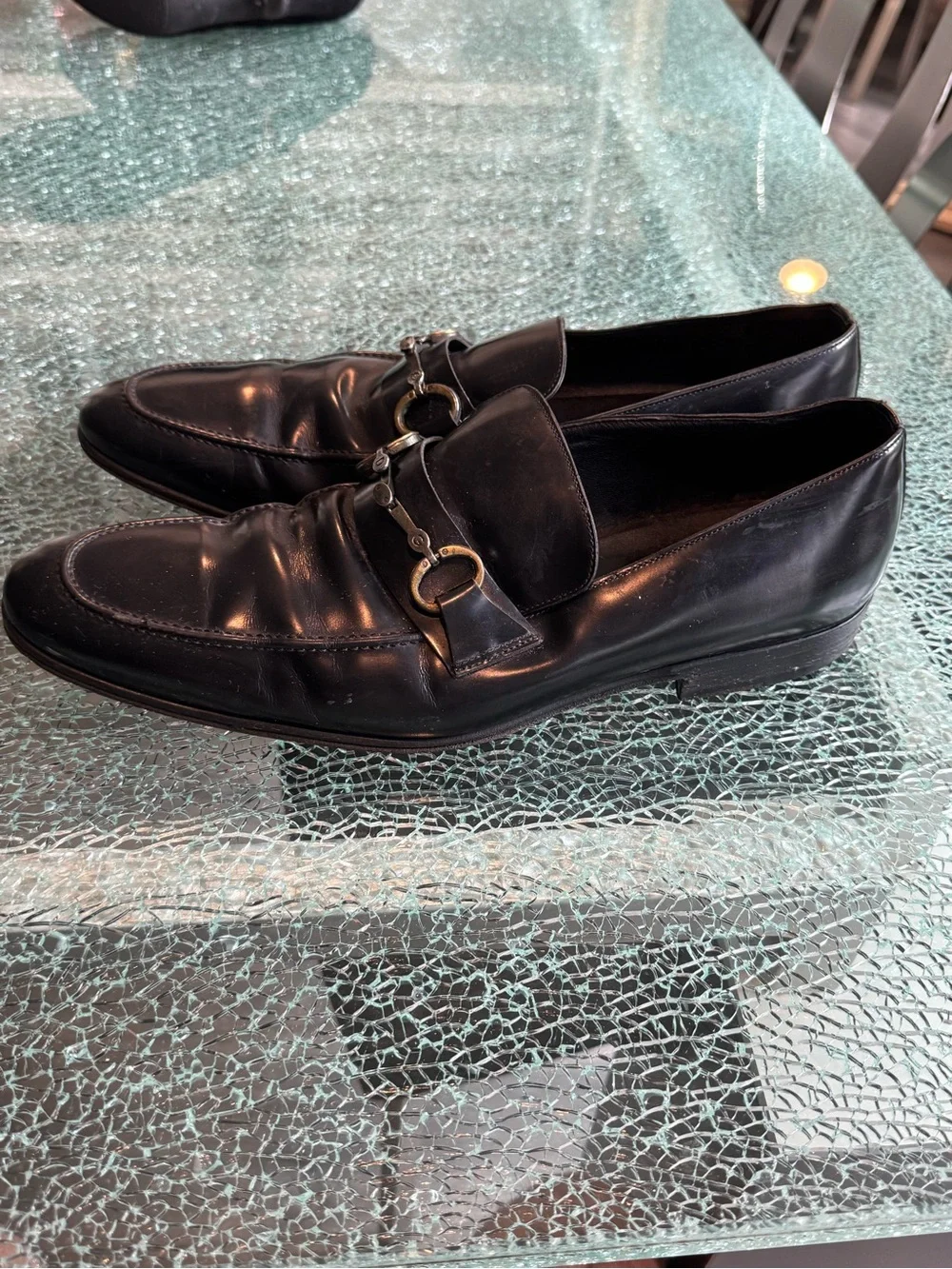 Dolce Gabbana Men's Black Leather‎ Bit Loafers 11